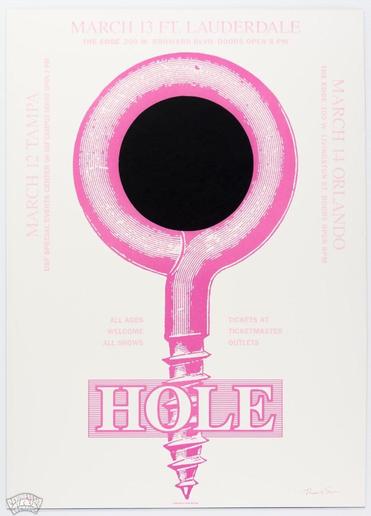 1995 Hole Florida Eye Noise Signed LE Poster Mounted (1 of 2)