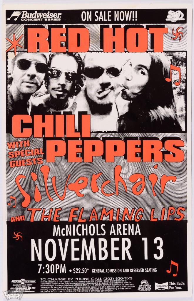1996 Red Hot Chili Peppers McNichols Arena Poster (1 of 2)