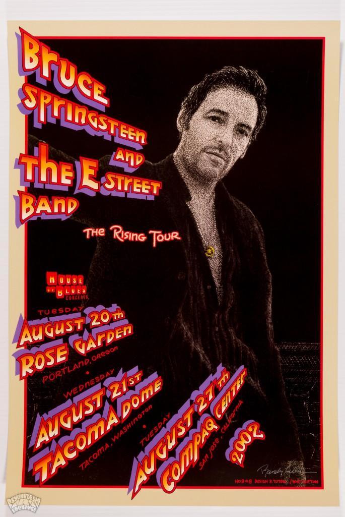 2002 Bruce Springsteen The Rising Tour Signed Poster (1 of 2)