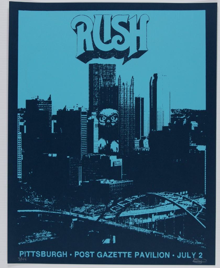 2008 Rush Pittsburgh Signed Lmt Ed Poster (1 of 2)