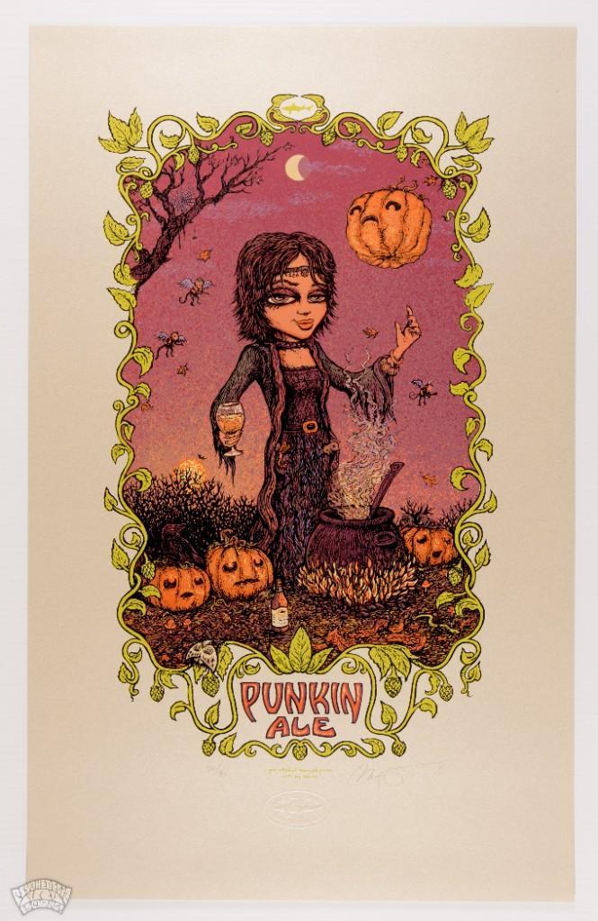 2010 Marq Spusta DogFishHead PunkinAle Signed LE Poster (1 of 2)