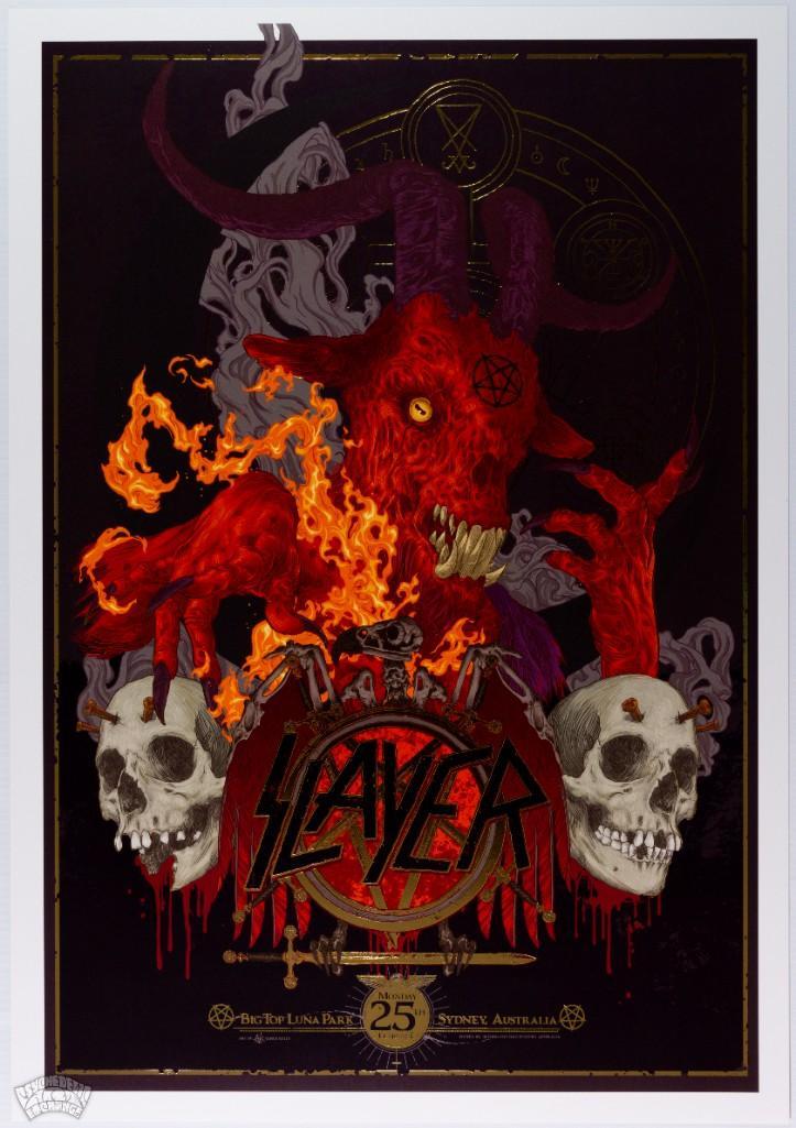 2013 Slayer Big Top LE Poster (1 of 1)