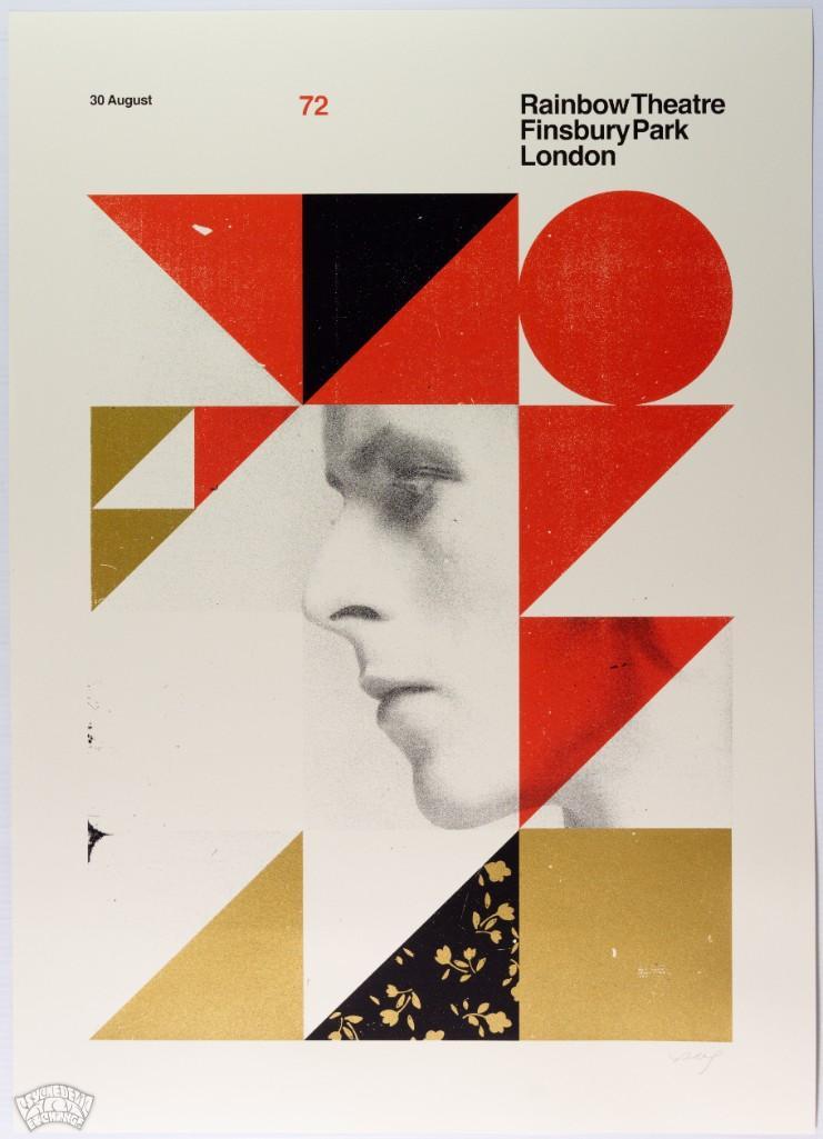 David Bowie Rainbow Theater Commemorative Signed Poster (1 of 1)