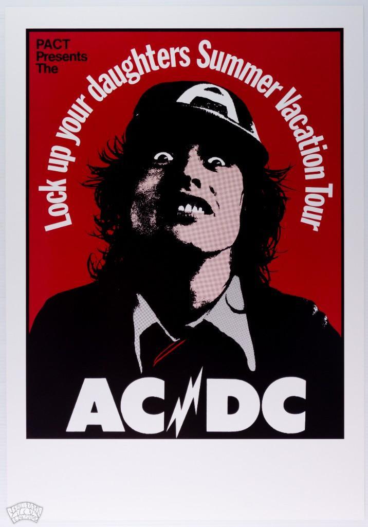 AC/DC Lock Up Commemorative Printing Poster (1 of 1)