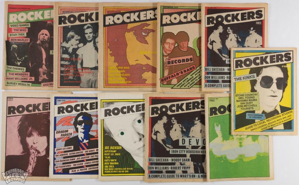 Grab Bag of 11 Vintage Rockers Music Magazines (1 of 1)