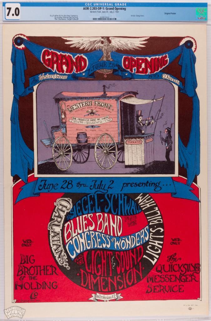 1967 AOR 2.203 Grand Opening Western Front OP-1 Poster (1 of 2)