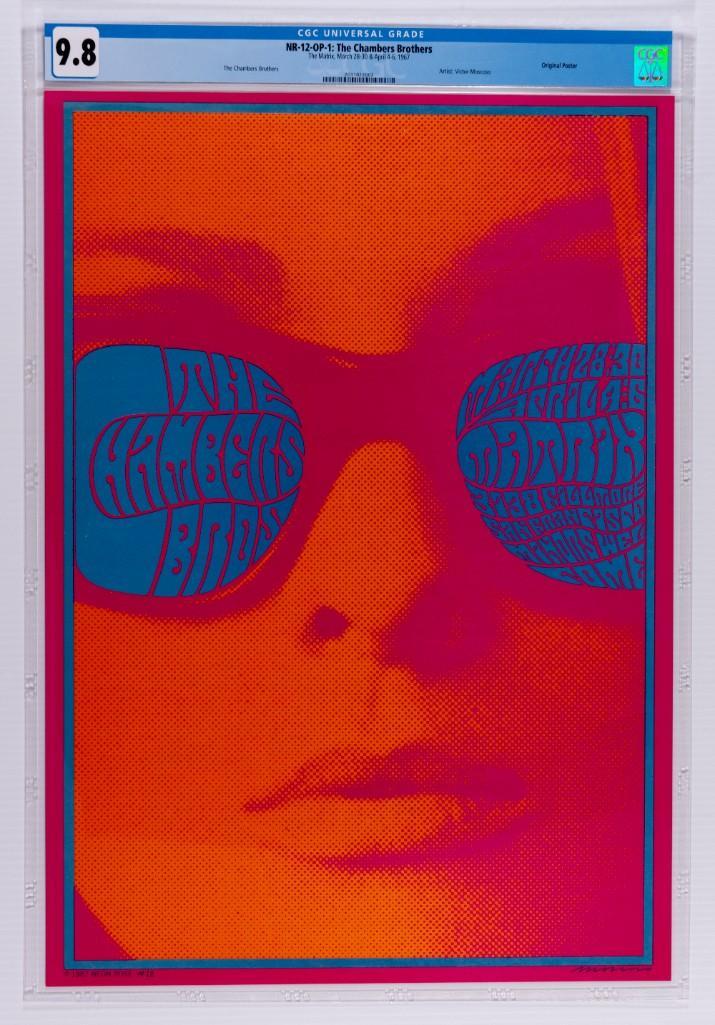 1967 NR-12 Chambers Brothers Matrix OP-1 Poster 9.8 (1 of 1)