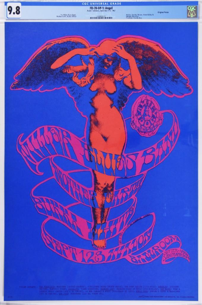 1967 FD-78 Miller Blues Band Avalon OP-1 Poster 9.8 (1 of 1)