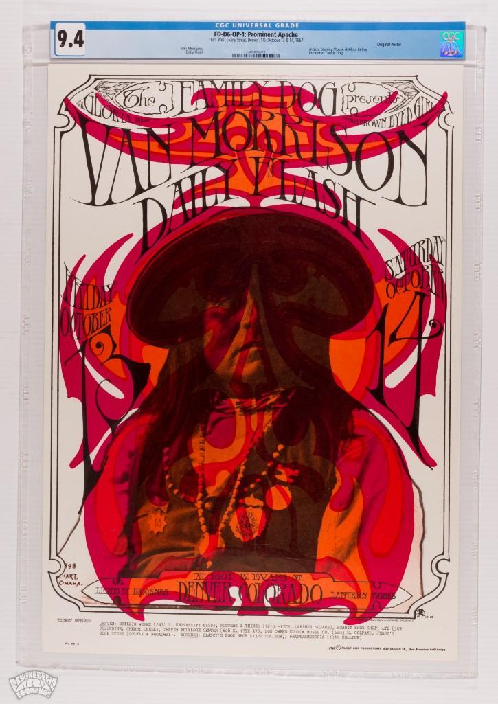 1967 FD-D6 Van Morrison 1601 West Evans OP-1 Poster 9.4 (1 of 1)