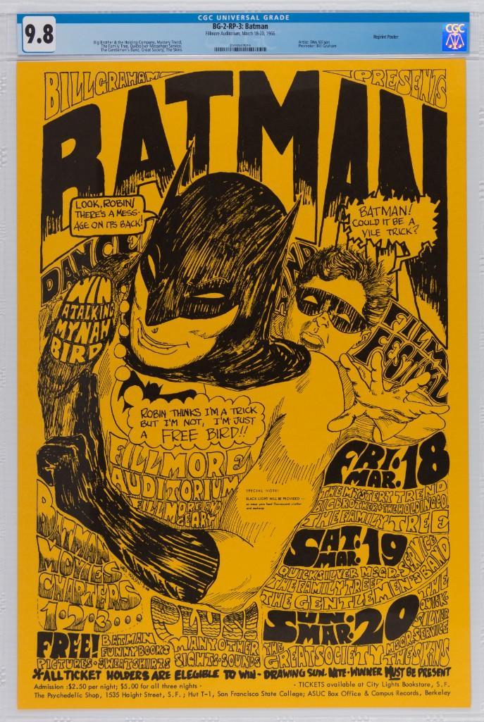 1966 BG-2 Big Brother Fillmore RP-3 Poster 9.8 (1 of 1)