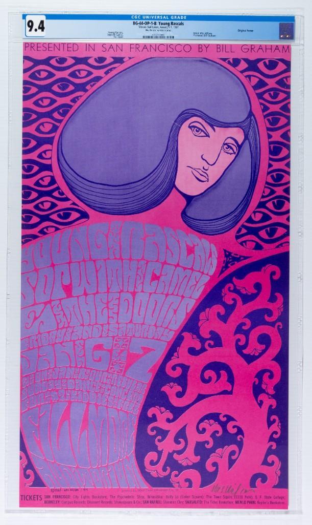 1967 BG-44 The Doors Fillmore Signed OP-1 Poster 9.4 (1 of 1)