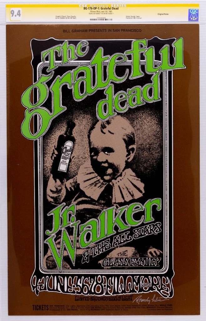 1968 BG-176 Grateful Dead Poster OP-1 Signed Series 9.4 (1 of 1)
