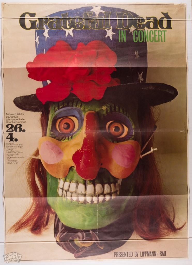 1972 Grateful Dead Frankfurt Germany Kieser Poster (1 of 2)