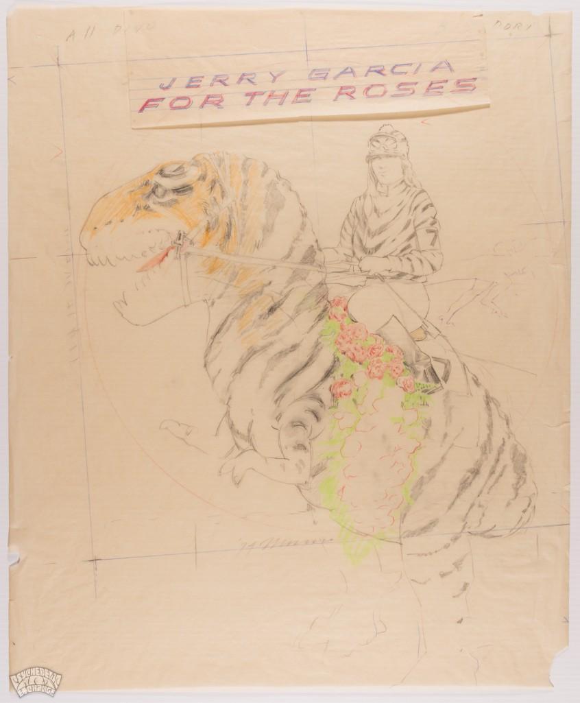 1979 Moscoso JGB Run For The Roses Study Sketch SIGNED (1 of 2)