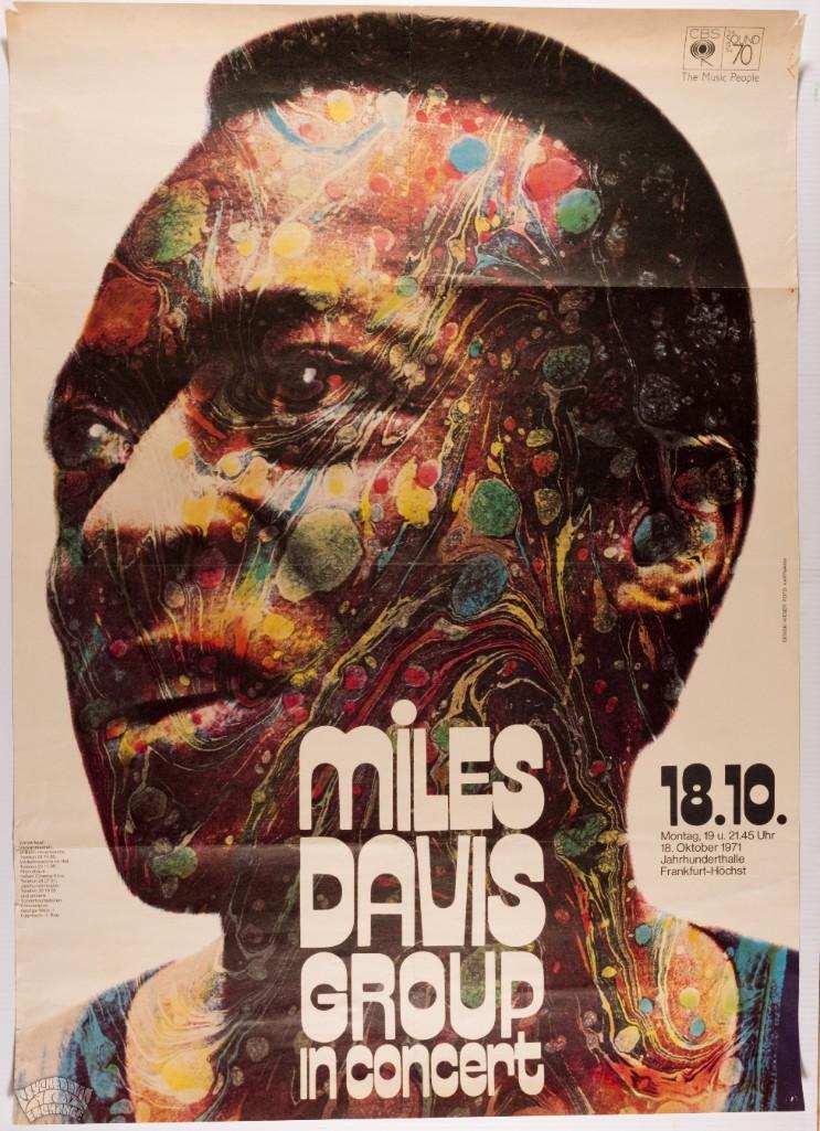 1971 Miles Davis Frankfurt Kieser Original Poster (1 of 2)