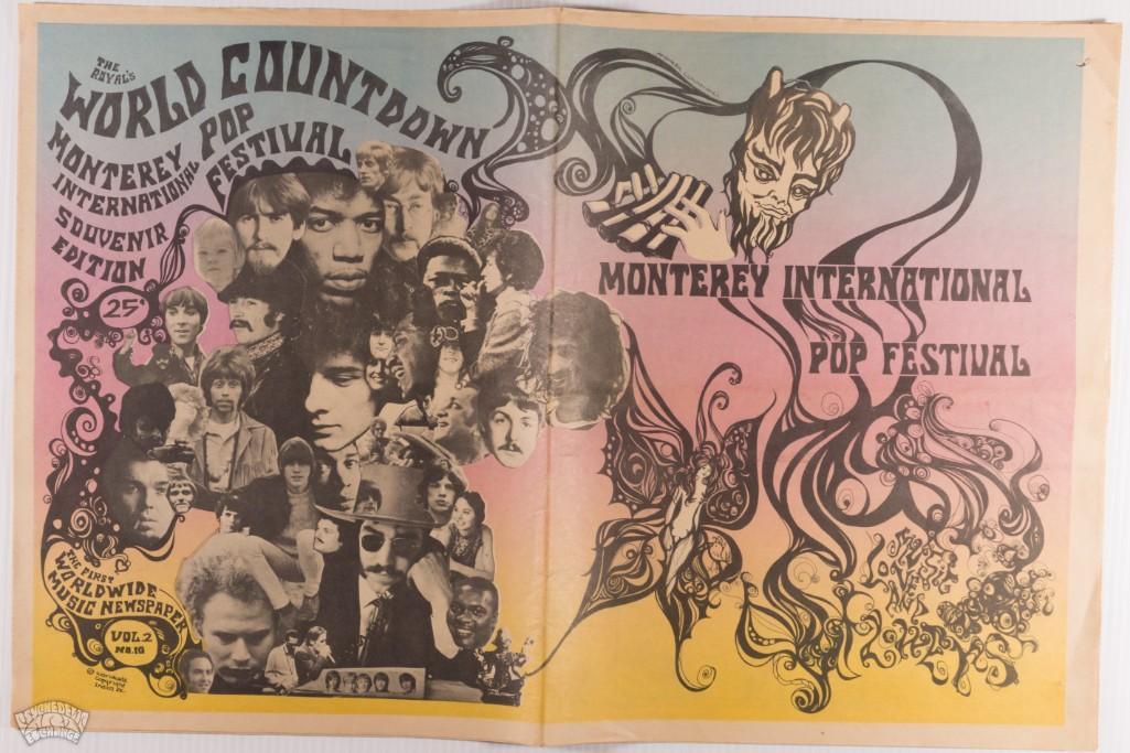 1967 MONTEREY POP FESTIVAL Concert Program (1 of 3)