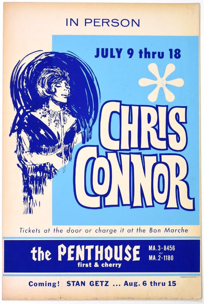 1960s Chris Conner Stan Getz Penthouse Original Poster (1 of 1)