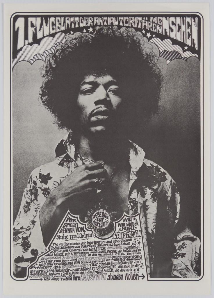 1968 Jimi Hendrix Zurich Switzerland Rebellion Poster (1 of 2)