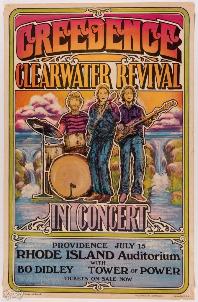 1971 Creedence Clearwater Revival Rhode Island Poster (1 of 1)