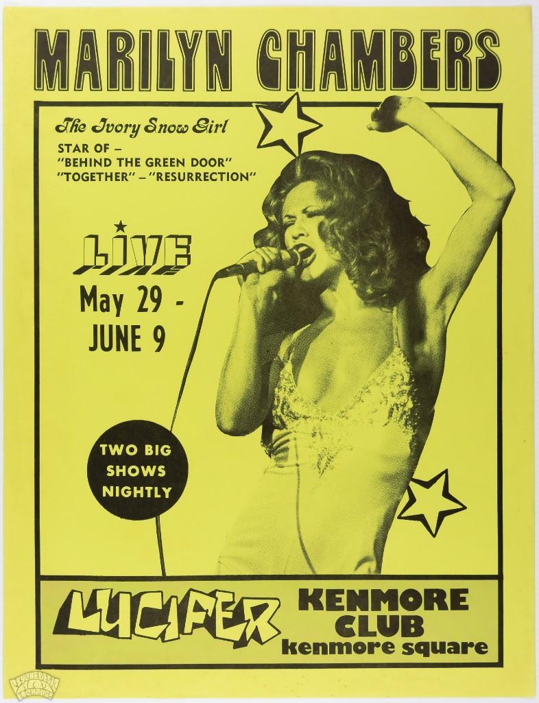 1976 Marilyn Chambers Kenmore Club Original Poster (1 of 2)
