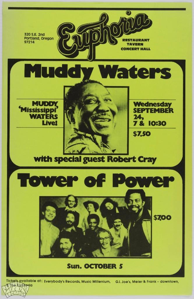 1980 Muddy Waters Euphoria Original Poster (1 of 2)