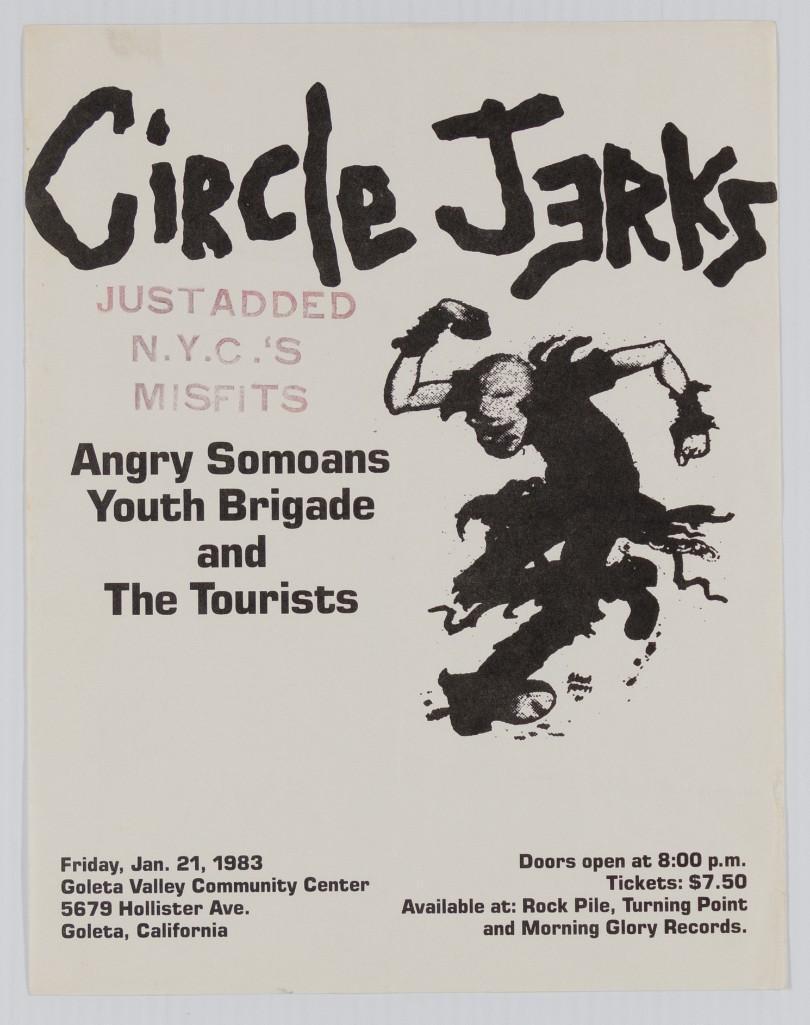 1983 Circle Jerks Misfits Goleta Valley Original Flyer (1 of 2)