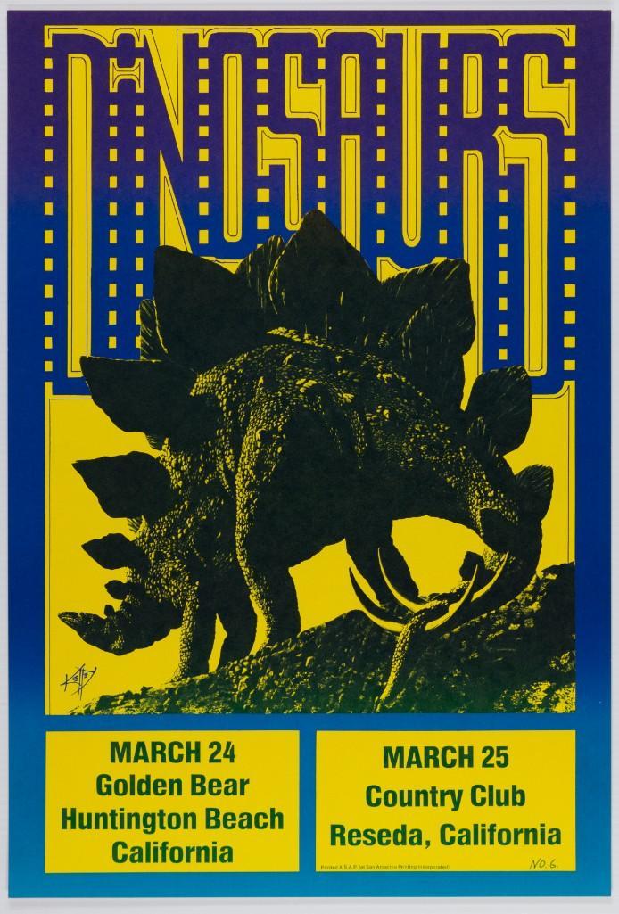 1983 The Dinosaurs Golden Bear Original Poster (1 of 1)