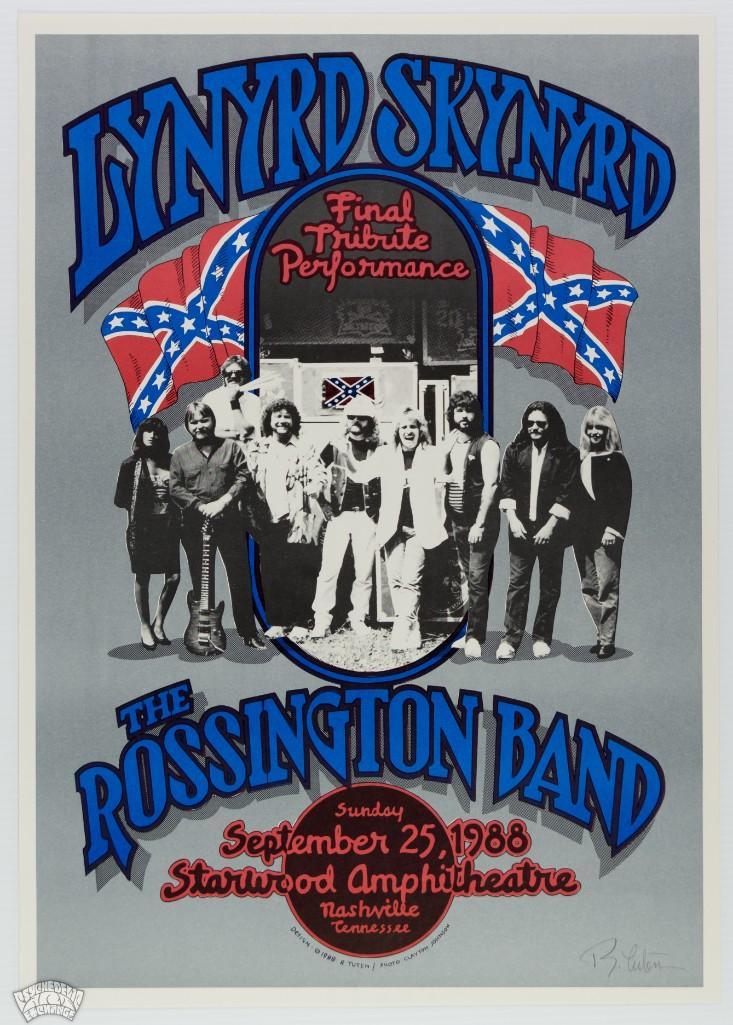 1988 Lynyrd Skynyrd Starwood Amp Signed Original Poster (1 of 1)