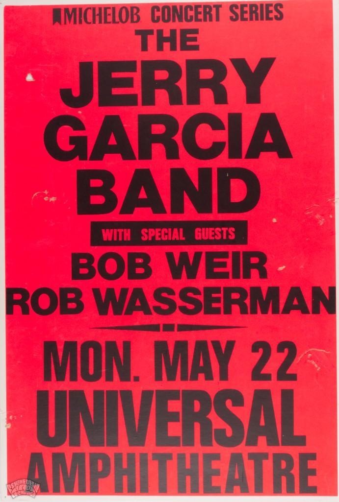1989 JERRY GARCIA BAND UNIVERSAL AMP Original Poster (1 of 2)