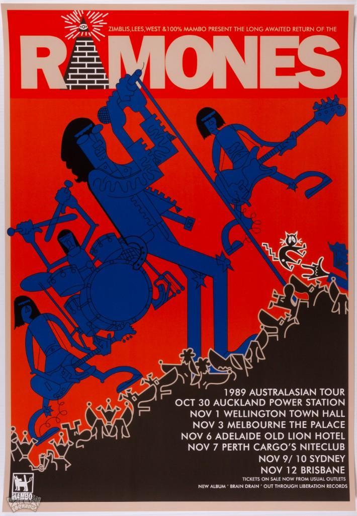 1989 Ramones Australian Tour Limited Edition Poster (1 of 1)