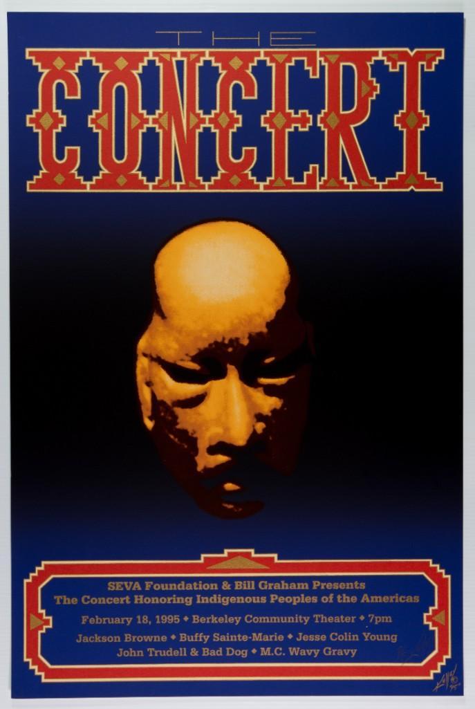 1995 Jackson Browne Seva Benefit Signed Original Poster (1 of 1)