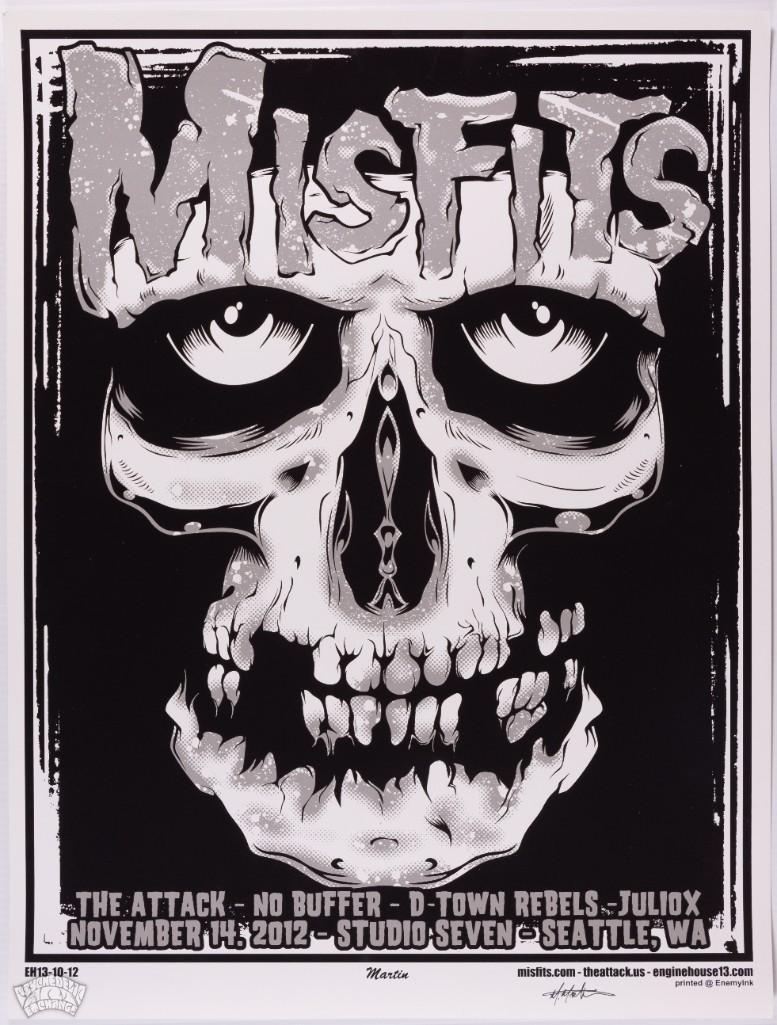2002 Misfits Studio Seven Enginehouse LE Poster (1 of 1)