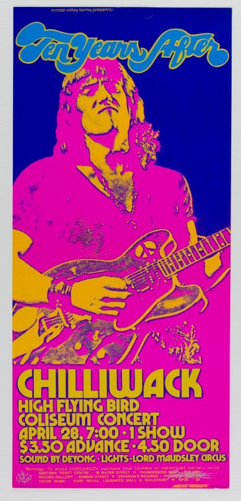 Ten Years After Chilliwhack Signed Masse LE Poster (1 of 1)