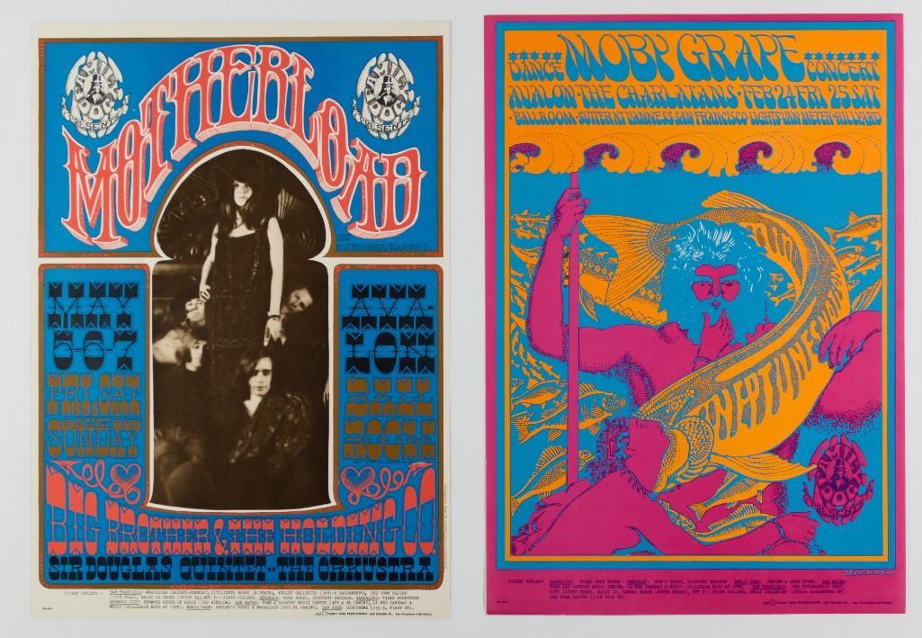 Lot of 2 Avalon Ballroom RP-2 Printing Posters (1 of 2)