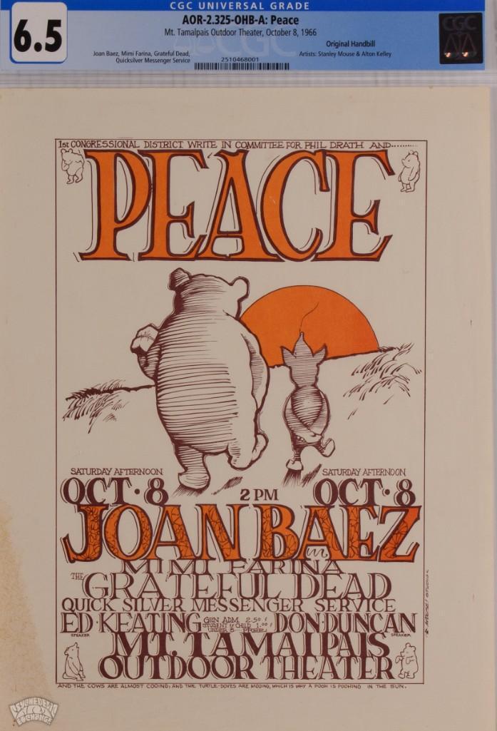 1966 AOR-2.325 Grateful Dead Mt Tamalpais Handbill 6.5 (1 of 1)