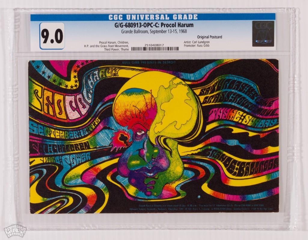 1968 G/G-680913 Procol Harum Grande Ballroom Postcard 9 (1 of 2)