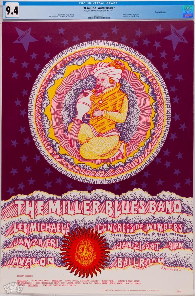 1967 FD-44 Miller Blues Band Avalon Poster 9.4 (1 of 1)