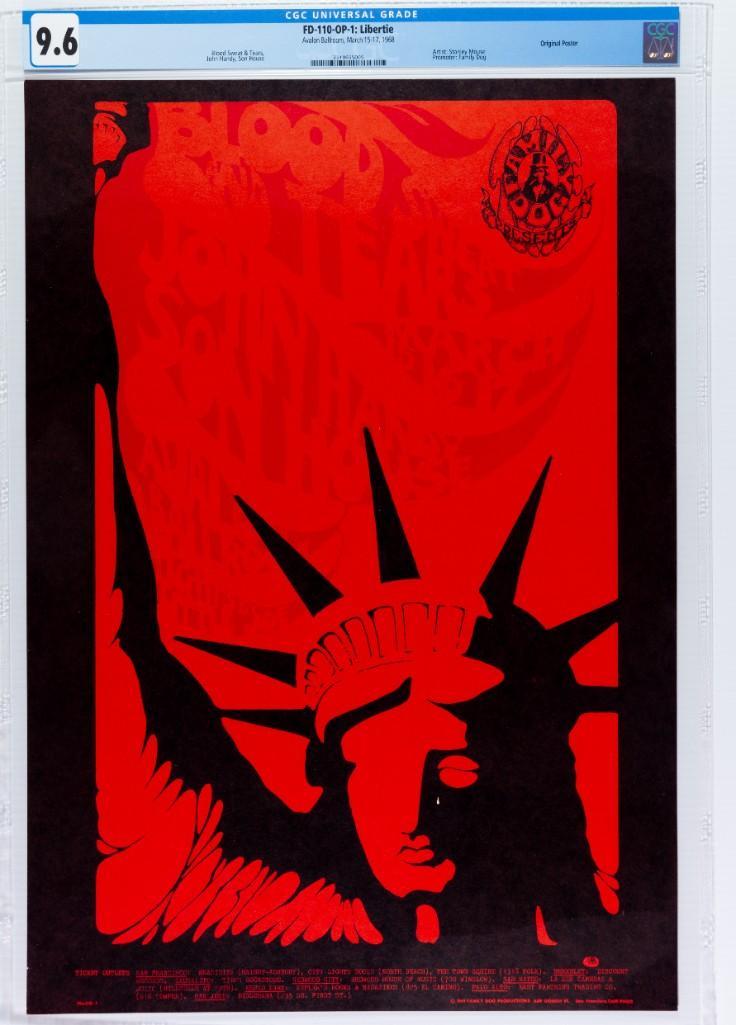 1968 FD-110 Blood Sweat And Tears Avalon Poster 9.6 (1 of 2)