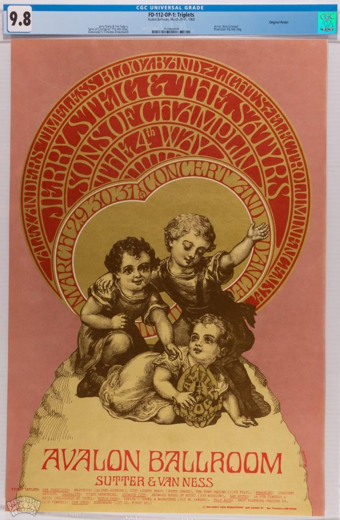 1968 FD-112 Sons Of Champlin Avalon Poster 9.8 (1 of 1)