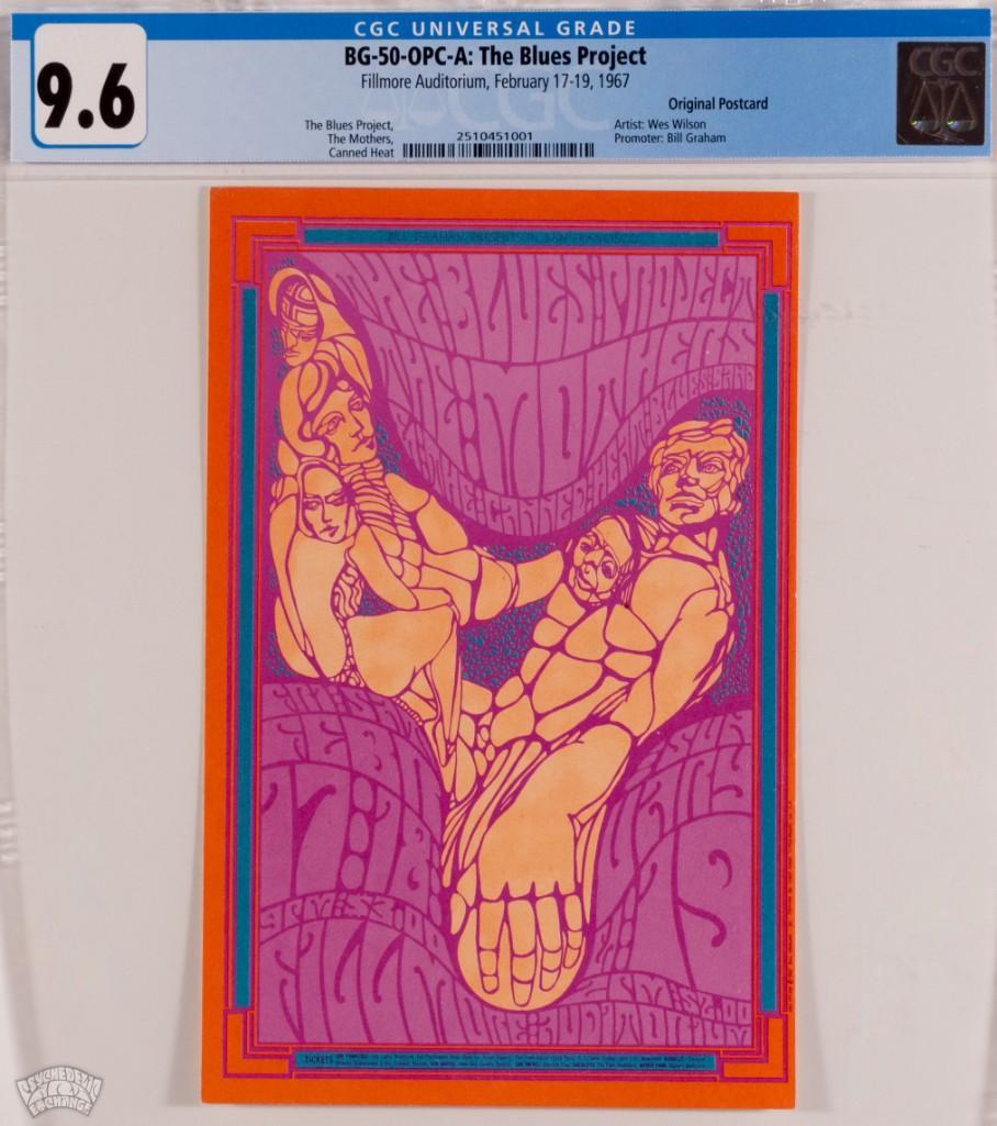 1967 BG-50 Mothers Of Invention Fillmore Postcard 9.6 (1 of 2)