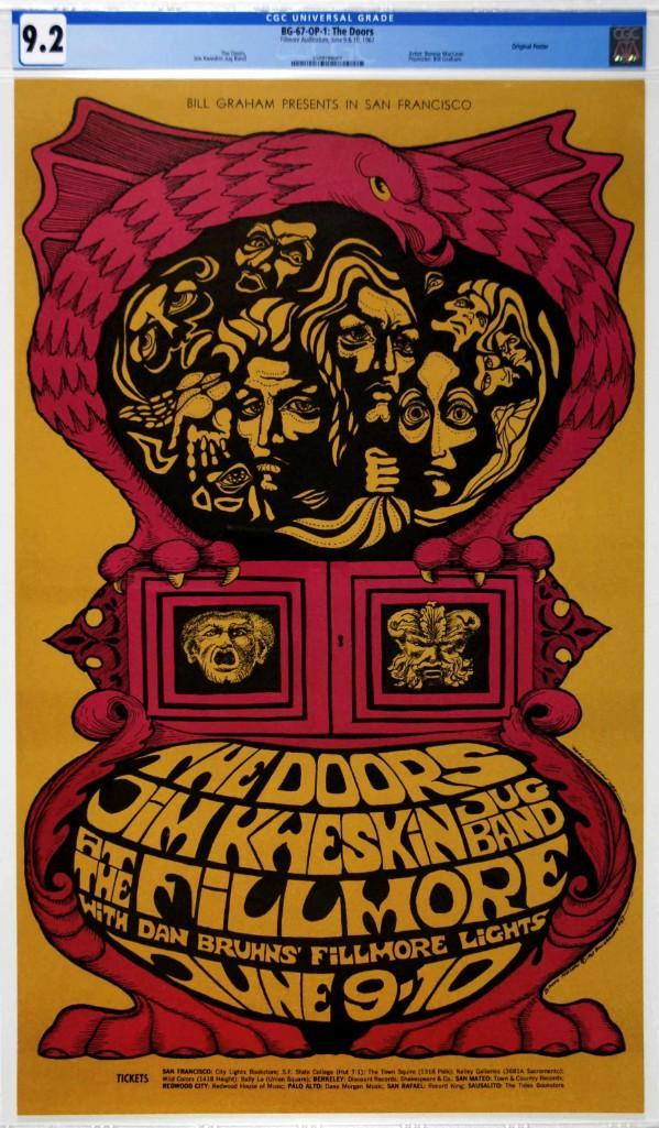 1967 BG-67 The Doors Fillmore Poster 9.2 (1 of 1)