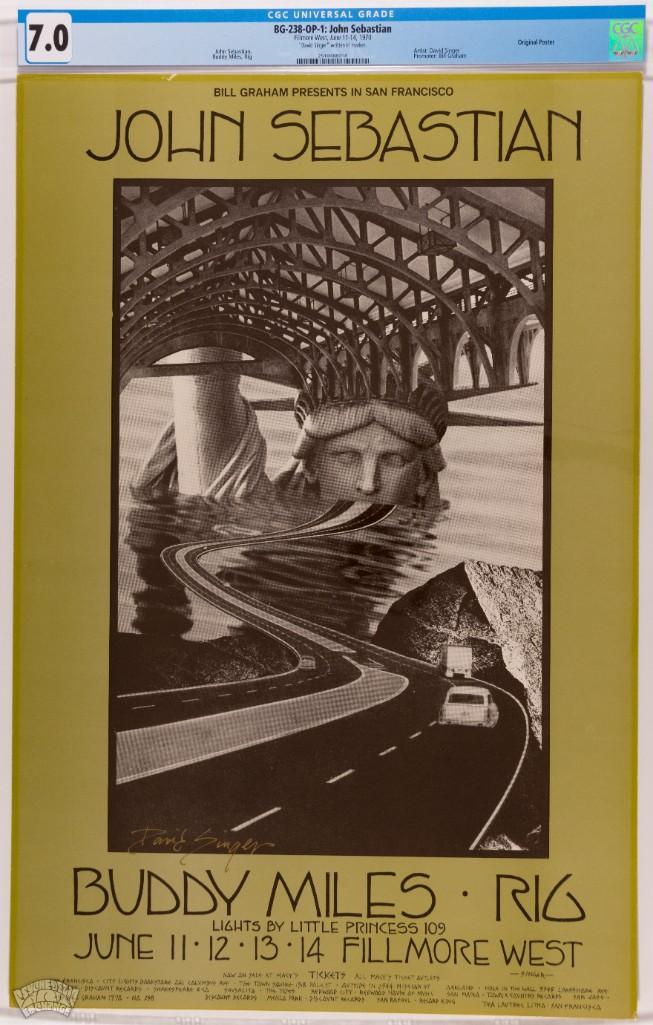 1970 BG-238 Buddy Miles Fillmore West Signed Poster 7 (1 of 1)