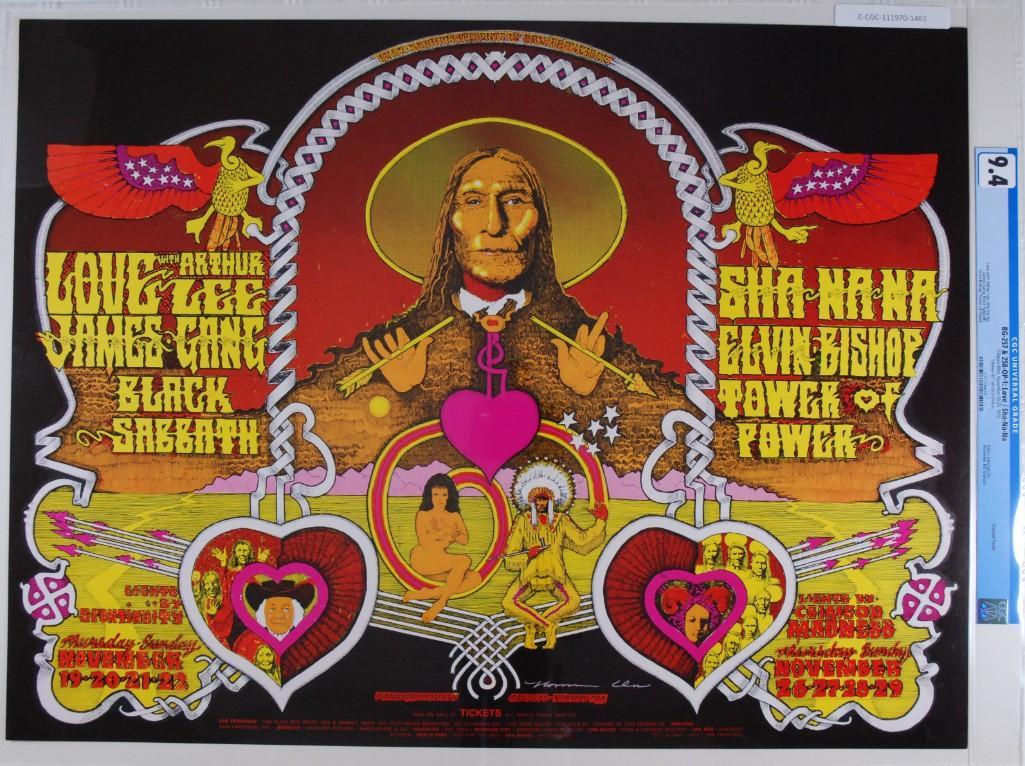 1970 BG-257 & 258 Black Sabbath Orr Signed Poster 9.4 (1 of 1)