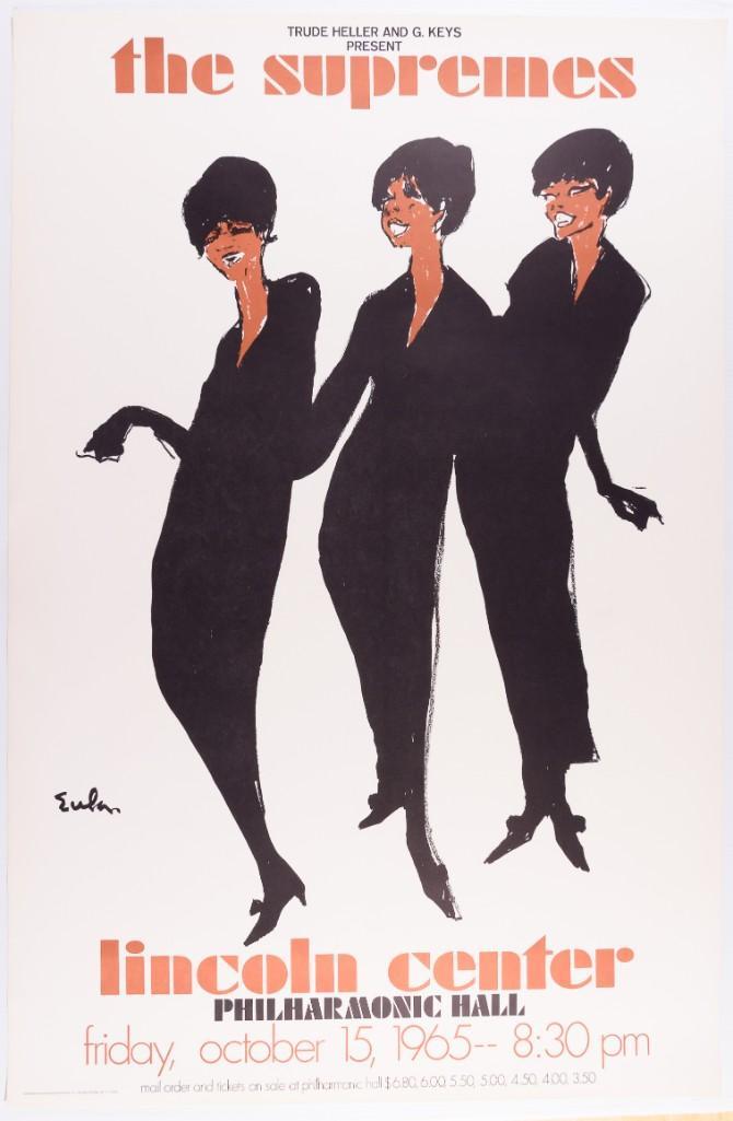 1965 The Supremes Lincoln Center Poster (1 of 1)