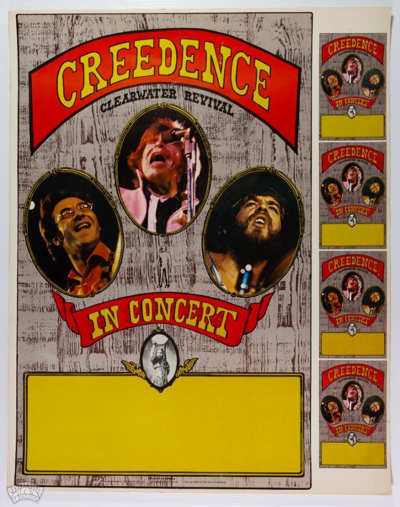 1972 Creedence Clearwater Revival Concert Proof Poster (1 of 2)
