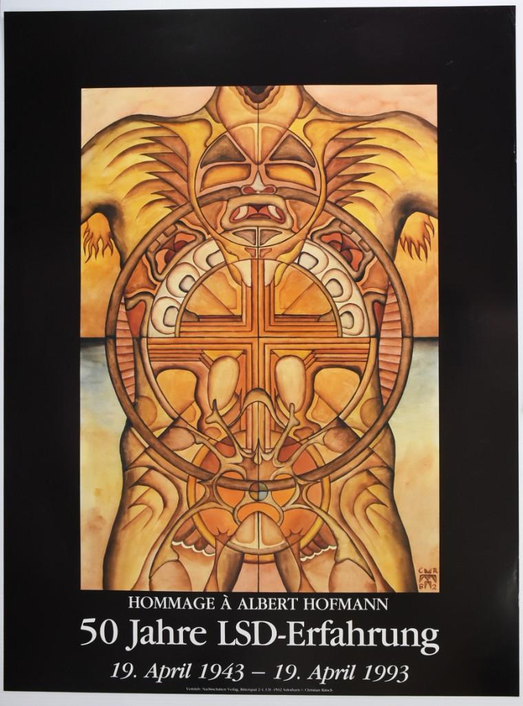 1993 Switz Hommage to Albert Hoffman LSD Poster (1 of 1)