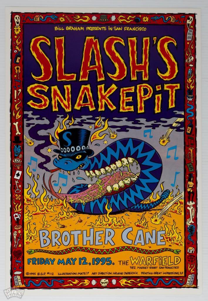 1995 Slash's Snakepit The Warfield Poster (1 of 1)