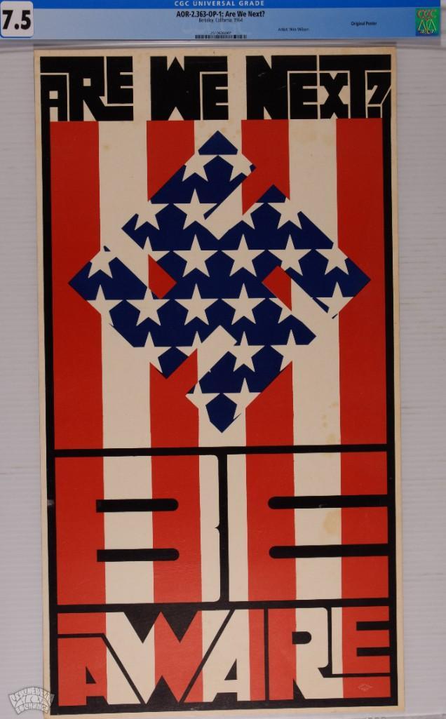1964 AOR-2.363 Wes Wilson Are We Next OP-1 Poster 7.5 (1 of 1)