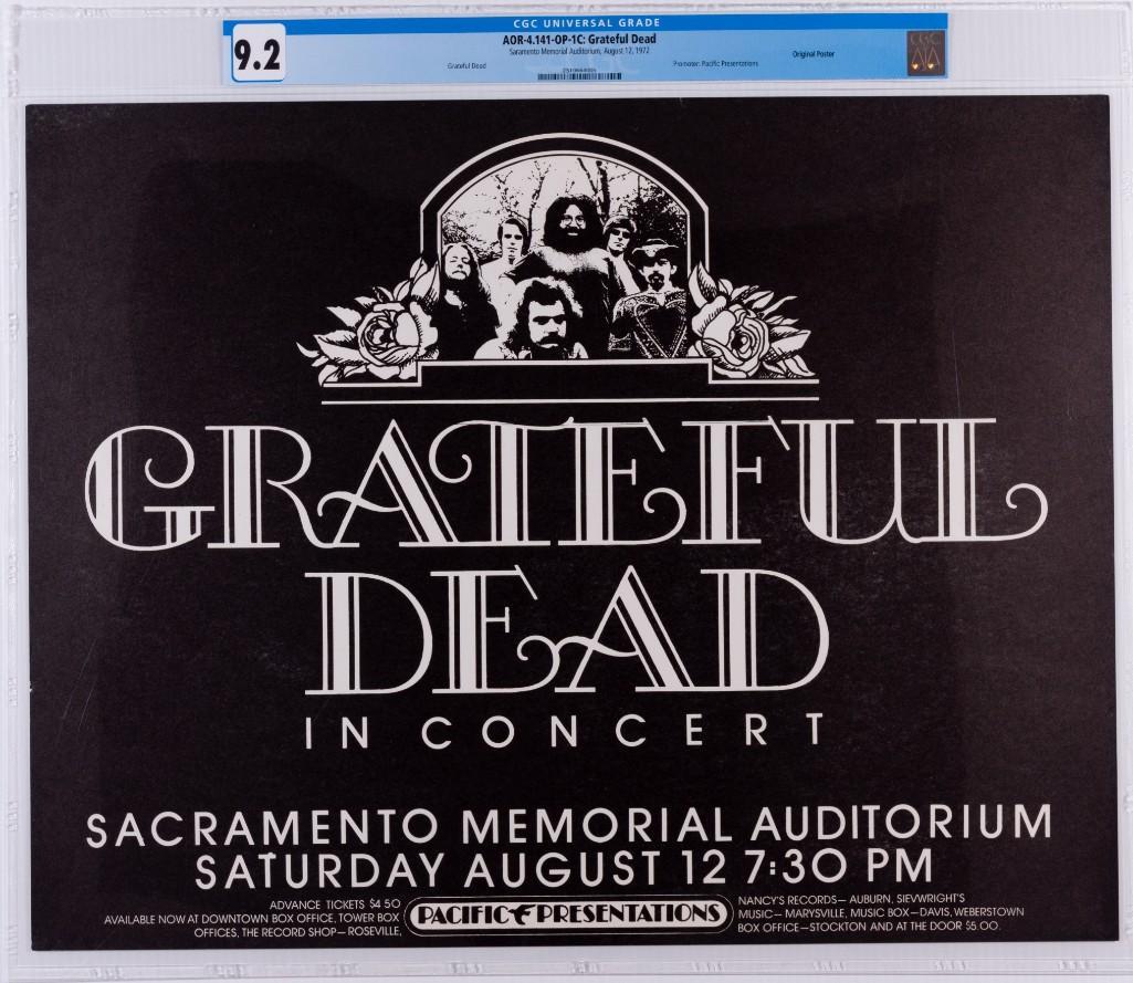 1972 AOR-4.141 Grateful Dead Sacramento Aud Poster 9.2 (1 of 2)