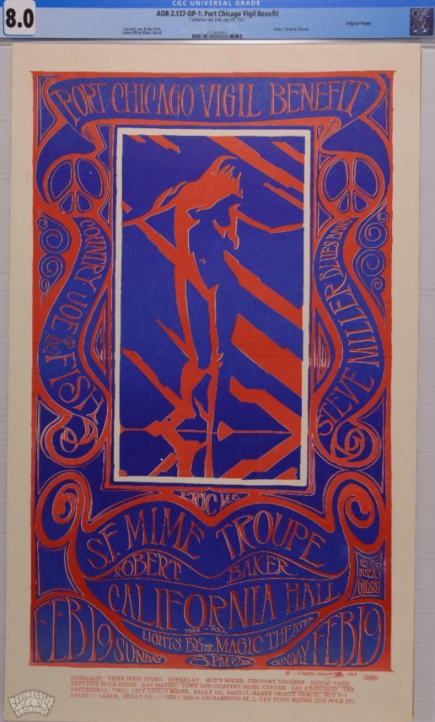 1967 AOR-2.137 Country Joe California Hall Poster 8 (1 of 1)